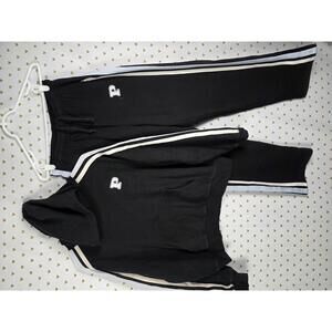 Victorias Secret Pink Ivy Campus Pullover Hoodie Sweater Joggers Sweatpants MED